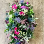 wildflower spray funeral wreath