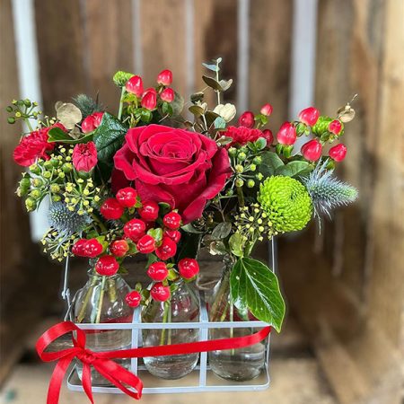 Festive Bottle Blooms